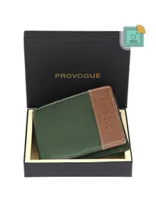 Provogue Men RFID Leather Two Fold Wallet