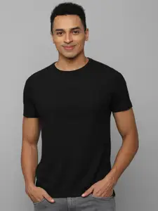 Allen Solly Embosed Pure Cotton Slim Fit T-shirt