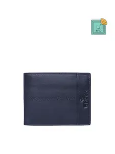 WROGN Men Leather RFID Two Fold Wallet