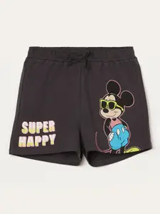 Fame Forever by Lifestyle Girls Mickey Mouse Printed Cotton Shorts