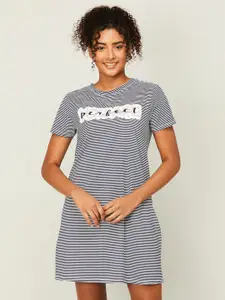 Ginger by Lifestyle Striped Pure Cotton Nightdress