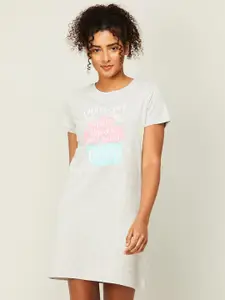 Ginger by Lifestyle Typography Printed Pure Cotton Nightdress