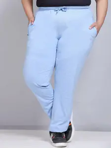 CUPID Women Plus Size Mid Rise Cotton Lounge Pants