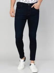 Forca Stretchable Mid-Rise Dark Shade Skinny Fit Cotton Jeans