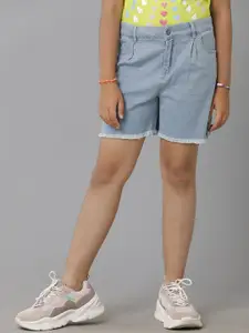 UNDER FOURTEEN ONLY Girls Faded Denim Shorts