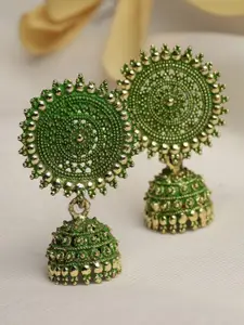 Moedbuille Gold-Plated Dome Shaped Jhumkas