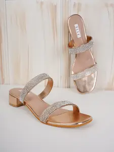 ELLE  Women Peep Toes Block Heels