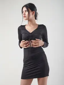 IZF Black A-Line Dress