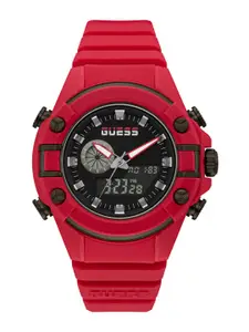 GUESS Men Brass Dial & Straps Analogue and Digital Watch GW0269G5