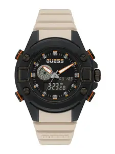 GUESS Men Brass Dial & Straps Analogue and Digital Watch GW0269G1