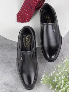 Action Dotcom Men Genuine Leather Comfort-Fit Formal Slip-On Shoes