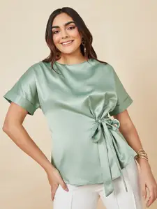 Styli Green Extended Sleeves Top