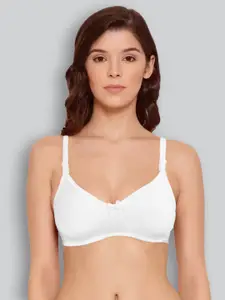 LYRA White Combed Cotton Rich Full Coverage Spacer Bra