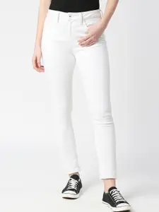 Pepe Jeans Women Straight Fit High-Rise Stretchable Jeans