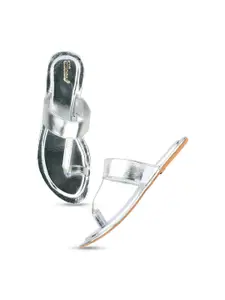 DESI COLOUR Women Ethnic Open One Toe Flats