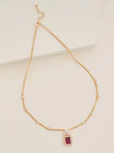 Kushal's Fashion Jewellery Gold-Plated Necklace