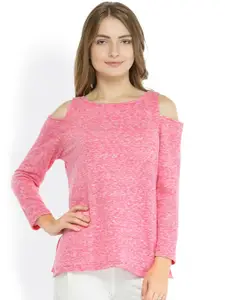Zima Leto Women Pink Solid Sweater Top