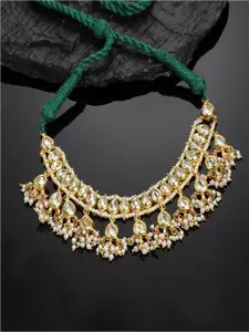 DUGRISTYLE Gold-Toned & White Gold-Plated Necklace