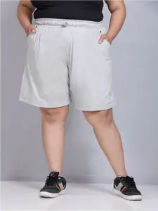 CUPID Women Plus Size Cotton Lounge Shorts
