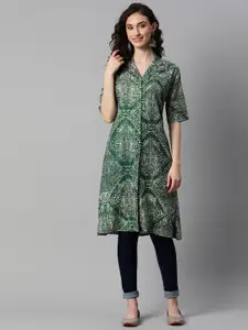 Indibelle Women Printed Front-Button Closure A-Line Shrug