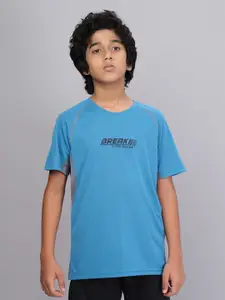 Technosport Boys Typography Printed Raglan Sleeves Antimicrobial T-shirt