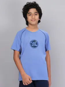 Technosport Boys Typography Printed Antimicrobial T-shirt
