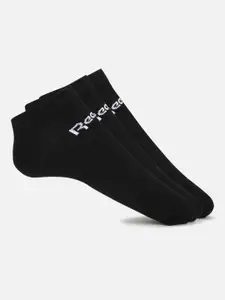Reebok Men Pack Of 3 Patterned Ankle-Length Socks