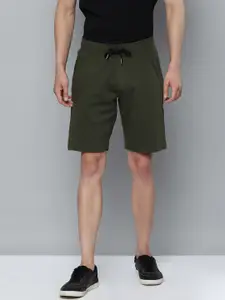Indian Terrain Men Green Slim Fit Shorts