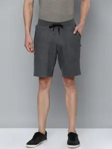 Indian Terrain Men Charcoal Slim Fit Shorts