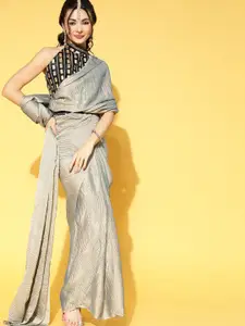 Saree mall Abstract Textured Sarees