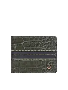 Hidesign Men Textured Leather Two Fold Wallet