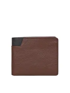 Hidesign Men Leather Two Fold Non Detachable Flap Wallet