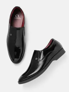Carlton London Men Textured Formal Slip-On Shoes