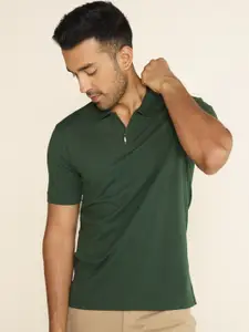DAMENSCH Zipper Polo Pique T-Shirt