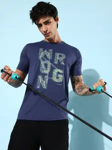 WROGN ACTIVE Men Dry Pro Brand Logo Printed Slim Fit Sports T-shirt
