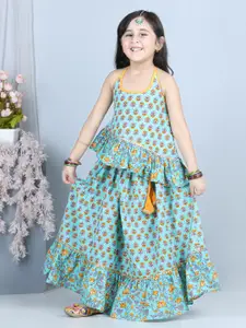 Kinder Kids Girls Printed Ready to Wear Lehenga & Choli
