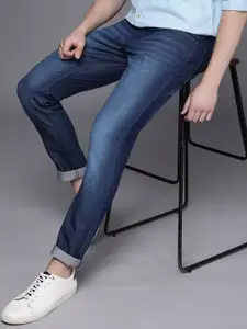 WROGN Men Skinny Fit Mid-Rise Clean Look Heavy Fade Stretchable Jeans