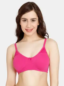 Rosaline by Zivame Non Padded Non-Wired Seamless Double Layered T-shirt Bra