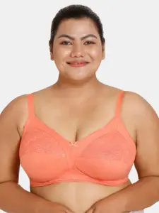 Rosaline by Zivame Plus Size Floral Non-Padded Everyday Bra