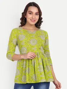 Aarti  Fashion Aarti Fashion Floral Print A-Line Top