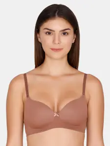 Zivame Lightly Padded Non-Wired All Day Comfort T-shirt Bra