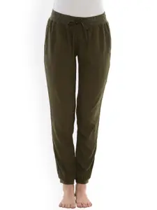 Da Intimo Olive Green Solid Lounge Pants DIL-04