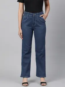 ADBUCKS Straight Fit High-Rise Jeans