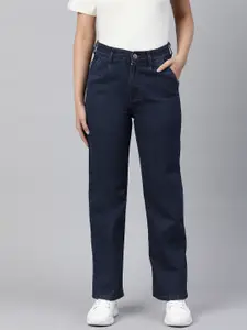 ADBUCKS Straight Fit High-Rise Jeans