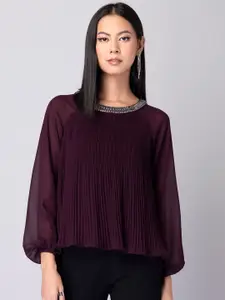 FabAlley Bell Sleeves A-Line Top
