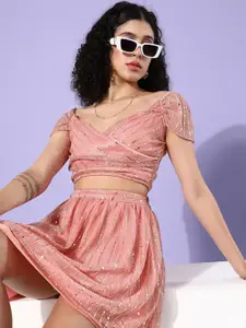 Sera Embellished Crop Top & Skirt