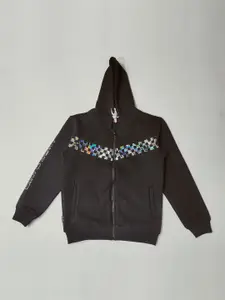 Gini and Jony Infant Boys Holograph Printed Bomber Jacket