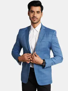 Wintage Checked Regular Fit Single-Breasted Formal Blazer