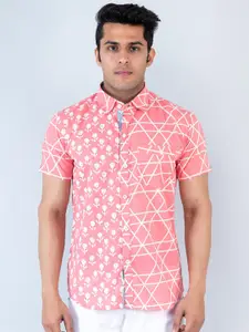 Tistabene Ethnic Motifs Printed Cotton Slim Fit Casual Shirt