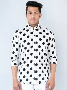 Tistabene Comfort Polka Dots Printed Cotton Casual Shirt